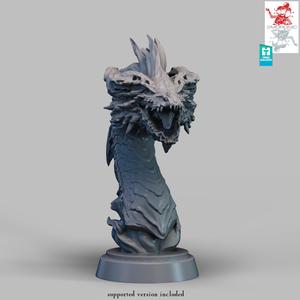 Red Dragon Bust Trophy