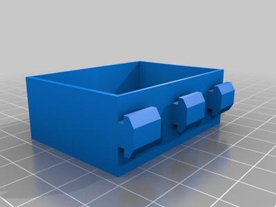 Small Nozzle Box To fit on Ender 3 rail 