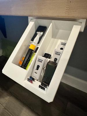 Under Desk Drawer for USB and SD Cards
