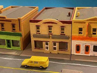 Town building US 2 - shop (z-scale)