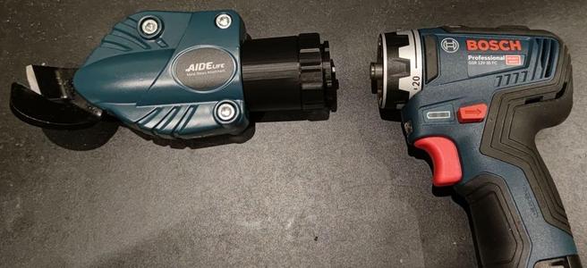 Bosch GSR 12V FC FlexiClick Metal Shears Adapter