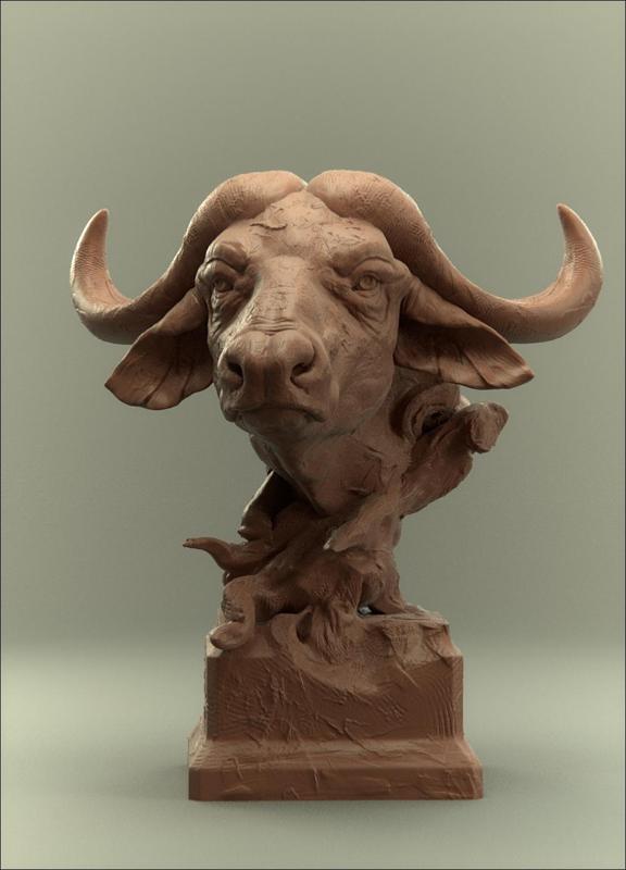 Savanna Bust Buffalo unsupported