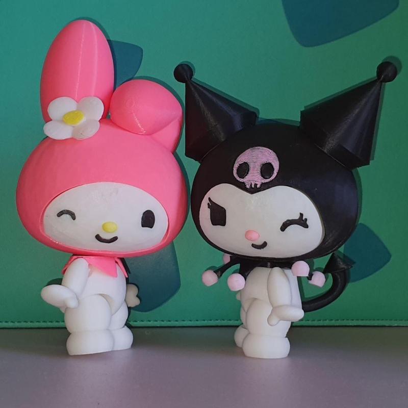 My Melody & Kuromi articulated figure combo