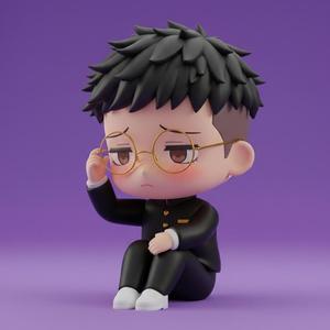 Okarun Chibi shy (Ken Takakura) 🤓 - Dandadan 3D Model