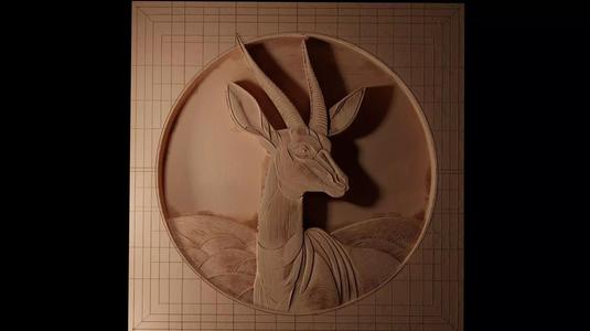 Gerenuk CNC 3d Print High Relief Sand Casting
