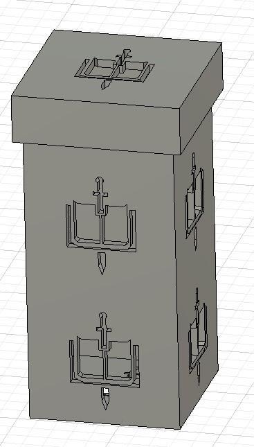 Grey Knight 16mm Dice Box