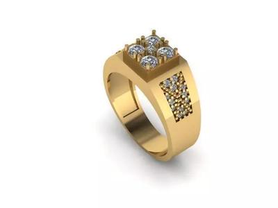 Man Diamonds Ring USA Rings SIZE 10 Number
