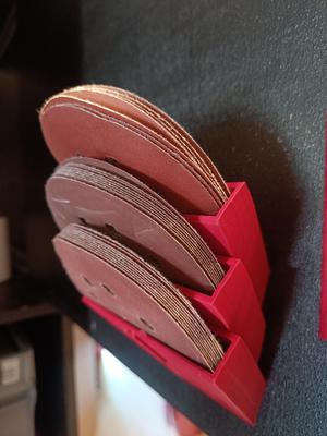 Orbital sanding disk storage container V2