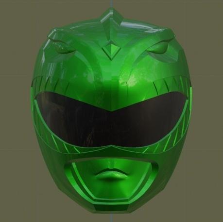 Power mighty morphin helmet green