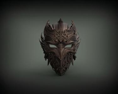 Shadow Warden Mask – 3D Printable STL File