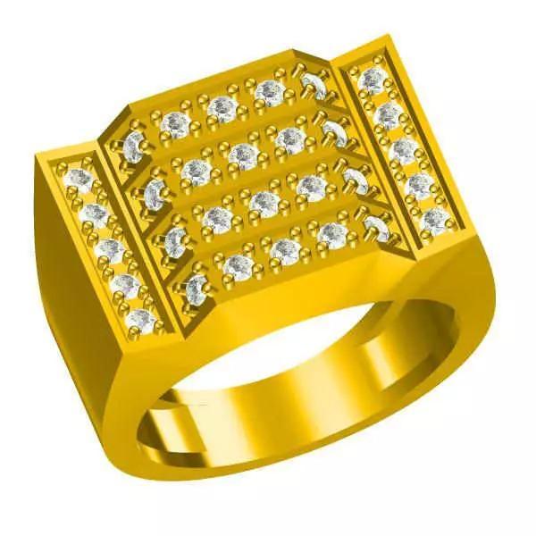 JCD Format Mens gold engagement rings jewellery design