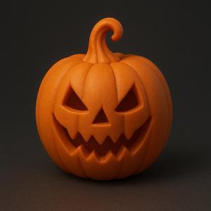 Pumpkin Unique Halloween Totem - 3D Printable Decorative Model (12 cm tall)