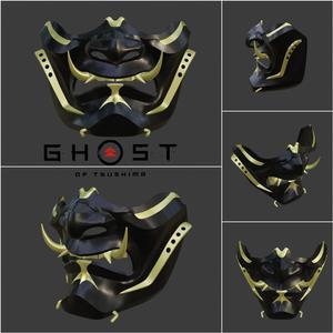 Jin Sakai mask - Guardians Scowl from Ghost of Tsushima