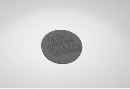 Plain Battleshock Token for 10th ed