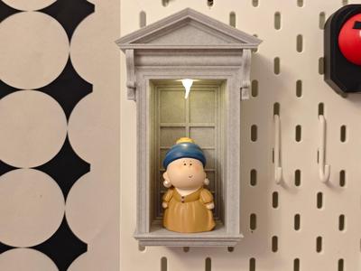 European Window - Candle Lamp Display Box - IKEA Pegboard