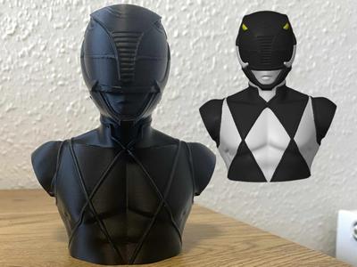 Black Power Ranger Bust