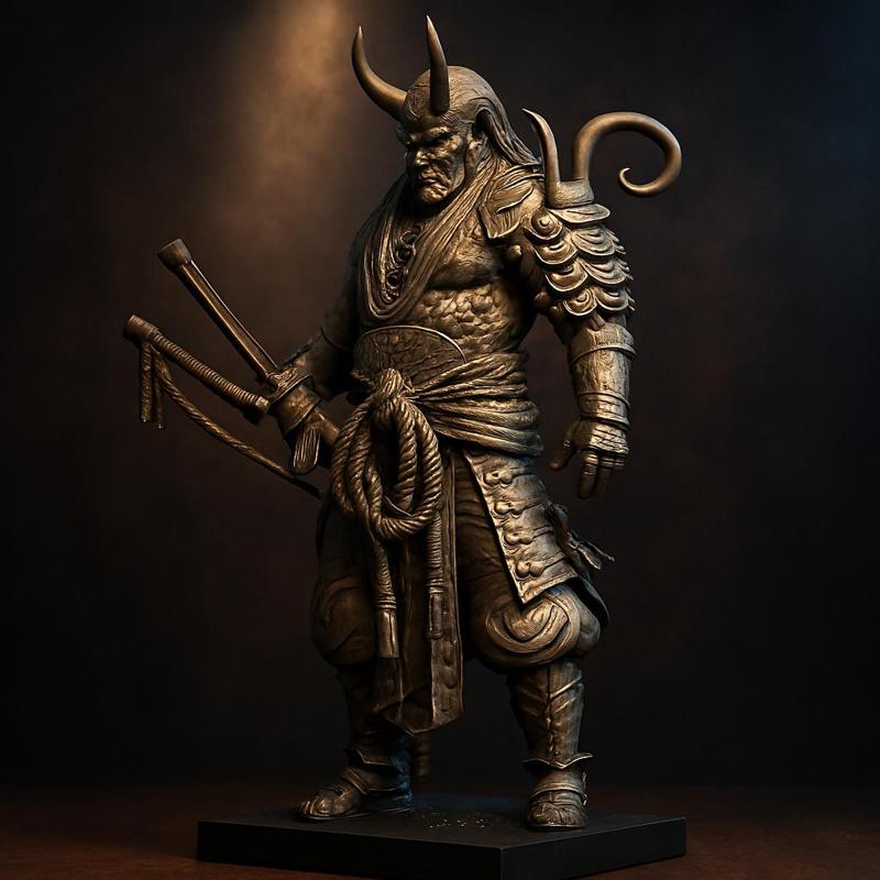 Demonic Samurai Warlord – Free 3D Printable Statue