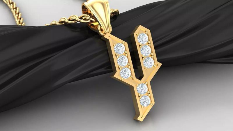 Y Letter Pendant Alphabet Version 5