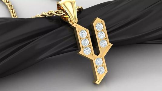 Y Letter Pendant Alphabet Version 5