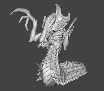 HYDRALISK ATTACK MINIATURE MODEL FIGURE FOR SCIFI GAMES RPG DND