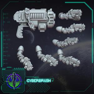 Chained Plasma pistol arms