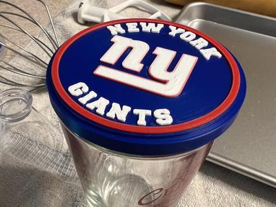 NY Giants Pint Guard – 3D Printed Beer Protector
