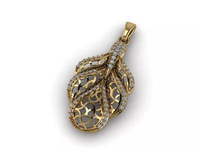 Women Pendant Ready STL 3DM Models Womens Necklace Lightweight