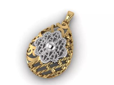Women Pendant Ready STL 3DM Models Womens Necklace Lightweight
