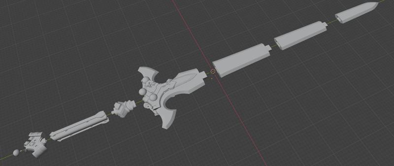 Holy Sword Excalibur - 3d printing 3D Model