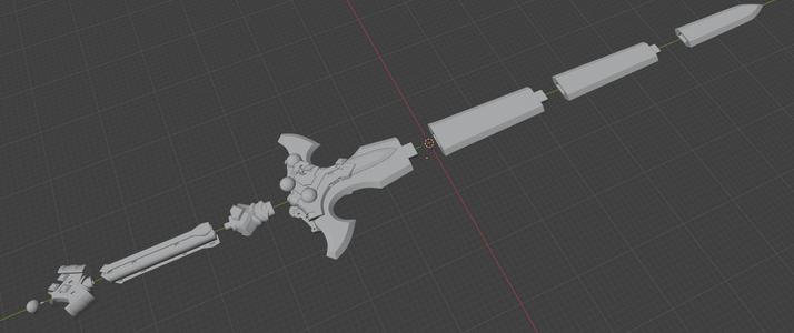 Holy Sword Excalibur - 3d printing 3D Model