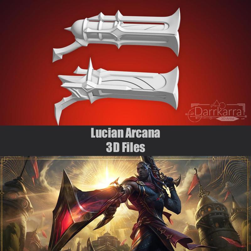 Lucian Arcana League of Legends STL files