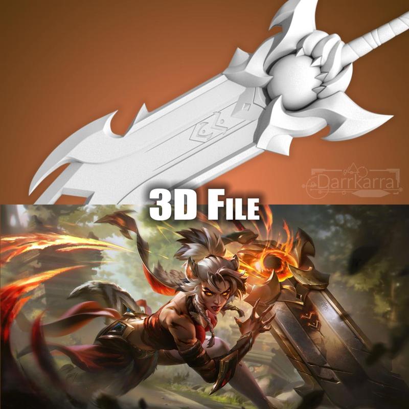 Riven Primal Ambush League of Legends STL file