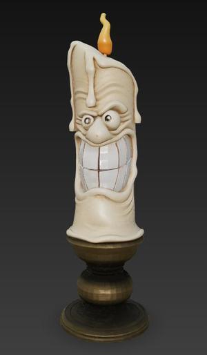Set 3 pieces Halloween Crazy Candles Decoration Separate Base