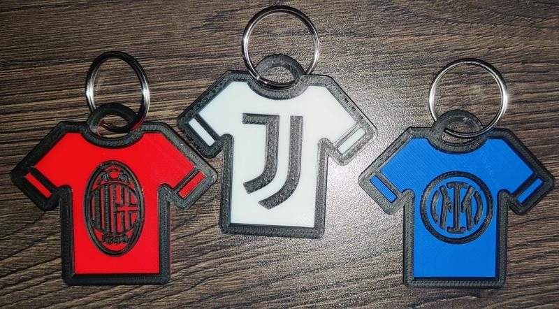 keychain T-shirt Juventus portachiavi