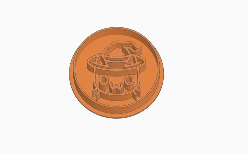 🎃 Halloween Round Cookie Cutter (Style 7) - Festive Autumn Impressions!