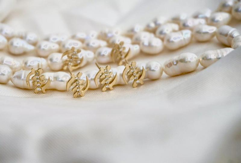Sahmani Gye Nyame Deluxe Diamond Earrings STL