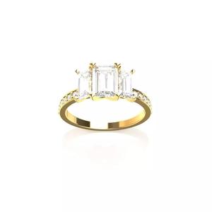 Baguette Engagement Ring