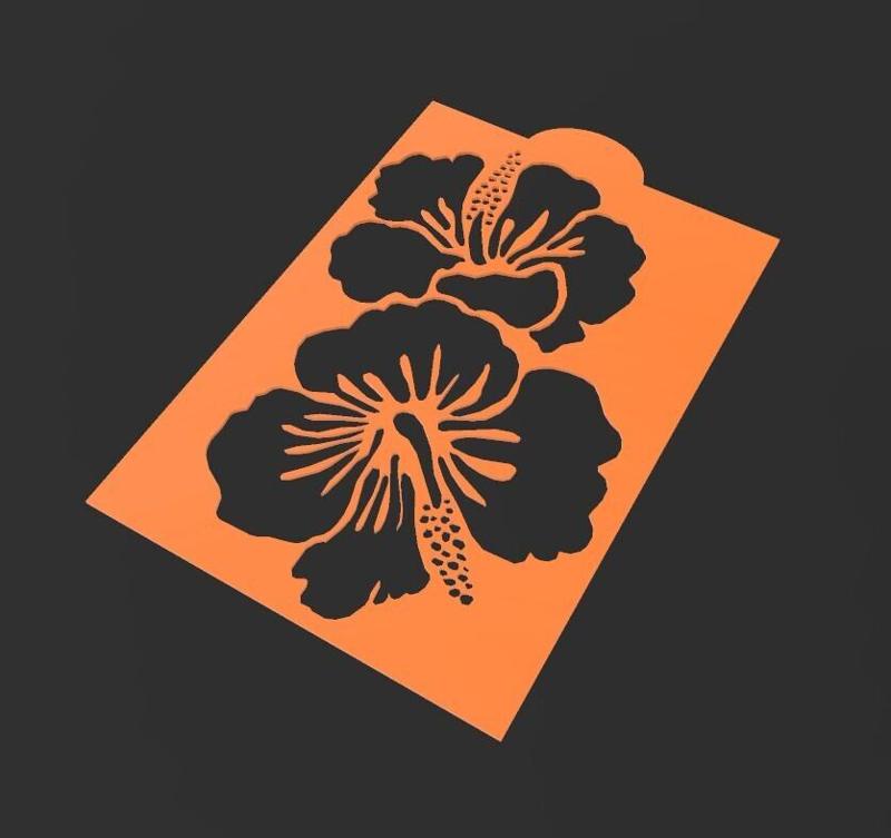 Ibizco Flower Decorative Stencil 150mm
