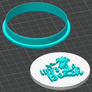 Life's a beach Cookie Cutter & Embosser