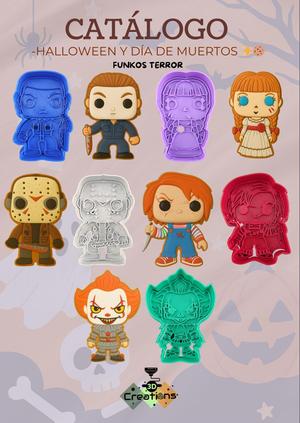 Halloween-funko cookie cutters