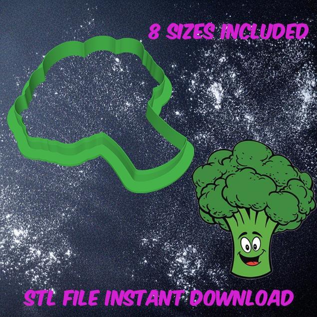 Broccoli cookie cutter