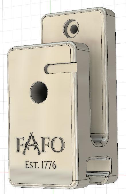 AR-15 wall mount with mag holder FAFO