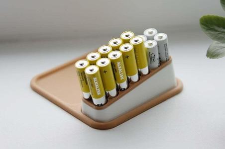 AAA Battery holder with pad