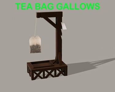 Tea Bag Gallows for hanging Tea Bags