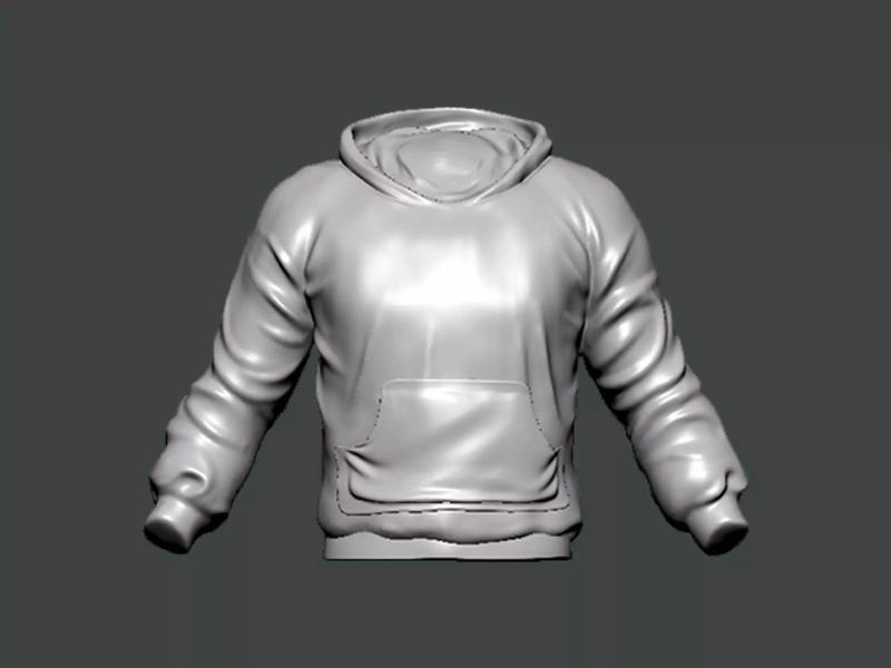 3D Model-CLOTHES0002 hoodie