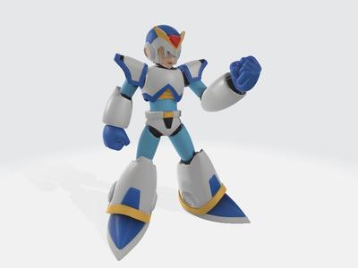 Mega Man X Full Armor Pose 2