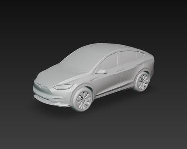 Tesla Model X – Modelo 3D de SUV Eléctrico de Lujo para Impresión 3D