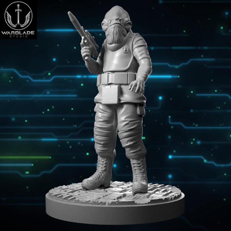 star wars shatterpoint admiral raddus presupported included