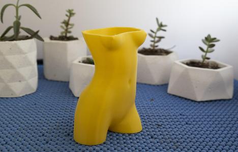 Female torso pot