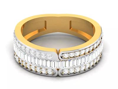 Solitaire Engagement Ring 3dm STL OBJ FBX Render Details